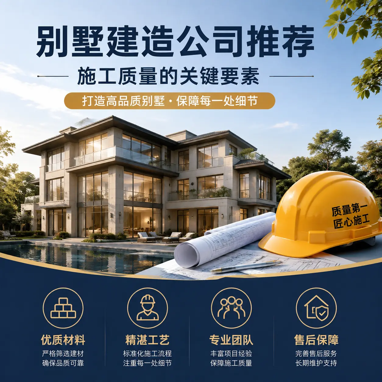 别墅建造公司推荐： 余庆 施工质量的关键要素