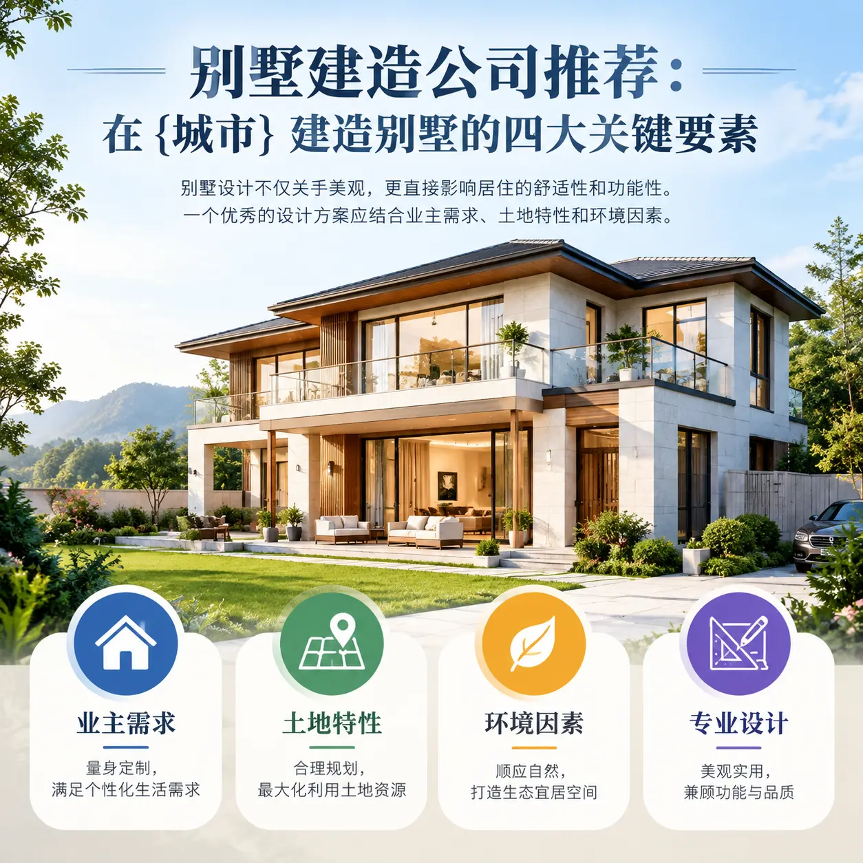 别墅建造公司推荐:在 余庆 建造别墅的四大关键要素