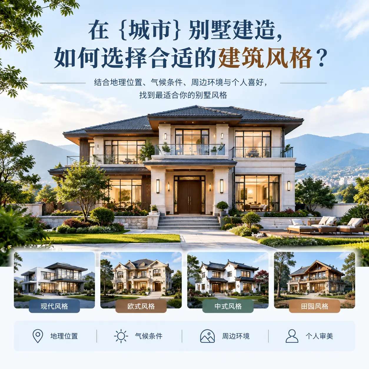 在 余庆 别墅建造，如何选择合适的建筑风格？