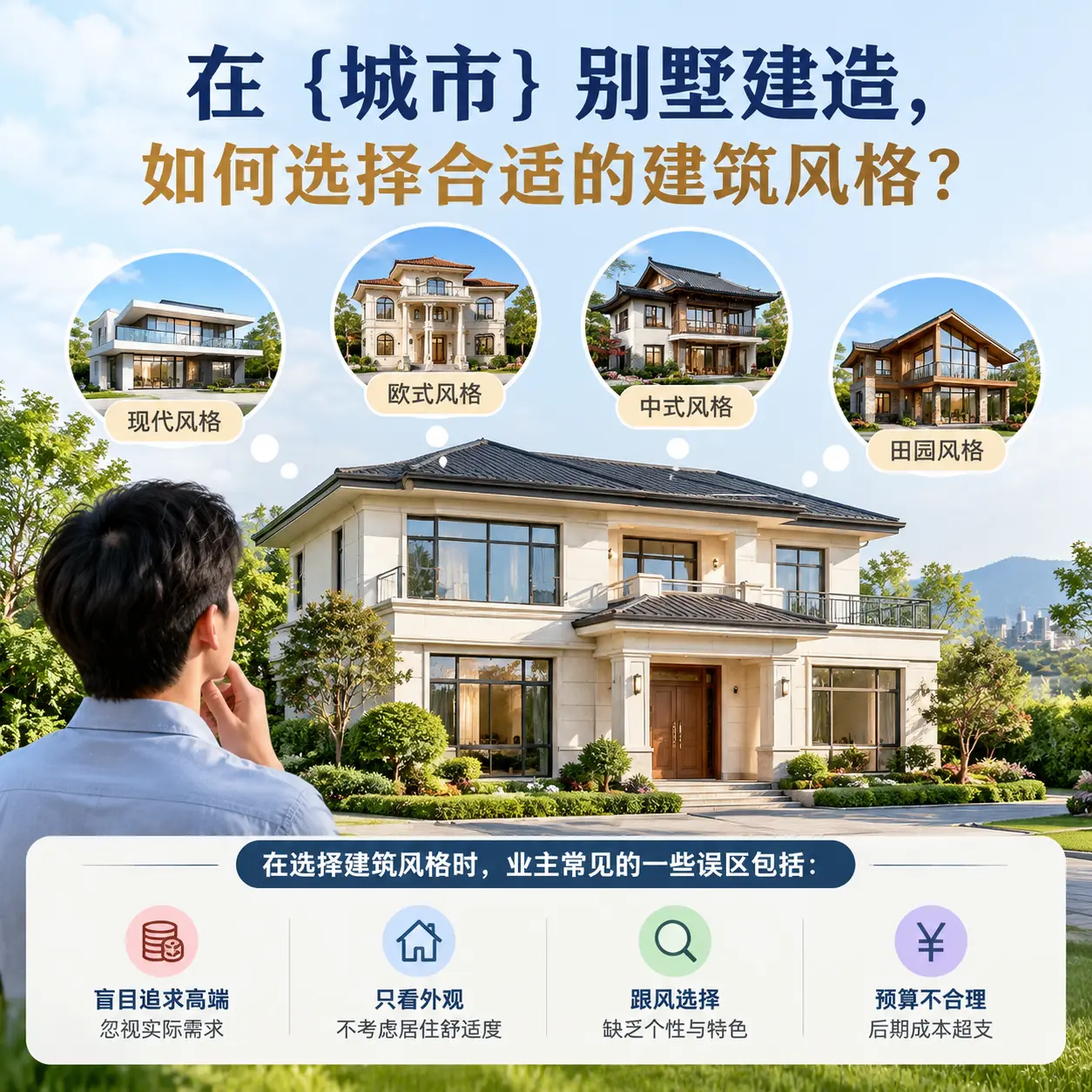 在 余庆 别墅建造，如何选择合适的建筑风格？
